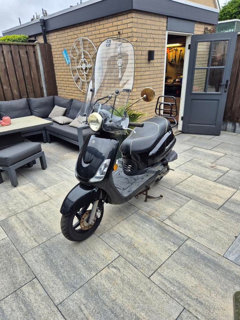 Sym Fiddle 2 Snor Scooter - Zwart, Ophalen of Verzenden, Gebruikt, Benzine, SYM