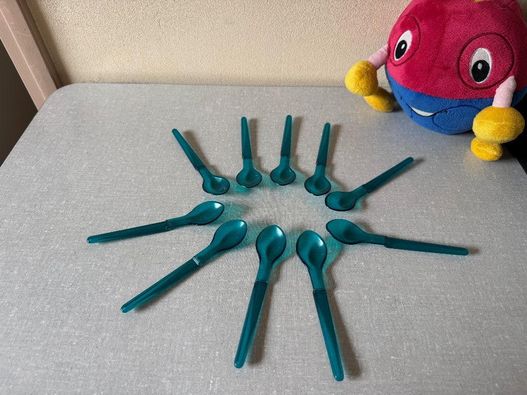 10 Z.G.A.N. hangaan lepels Hang aan Lepel TUPPERWARE, Huis en Inrichting, Met bestek, Overige typen, Ophalen of Verzenden, Zo goed als nieuw