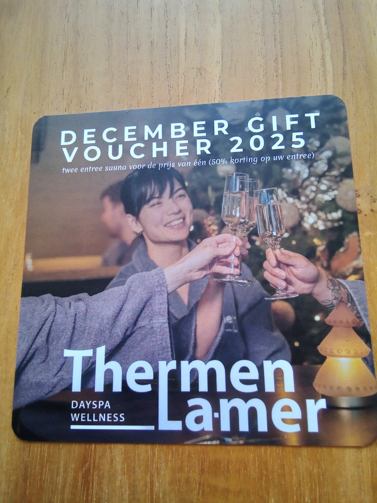 thermen la mer voucher 2 voor 1, Ophalen of Verzenden, Nieuw, Complete sauna