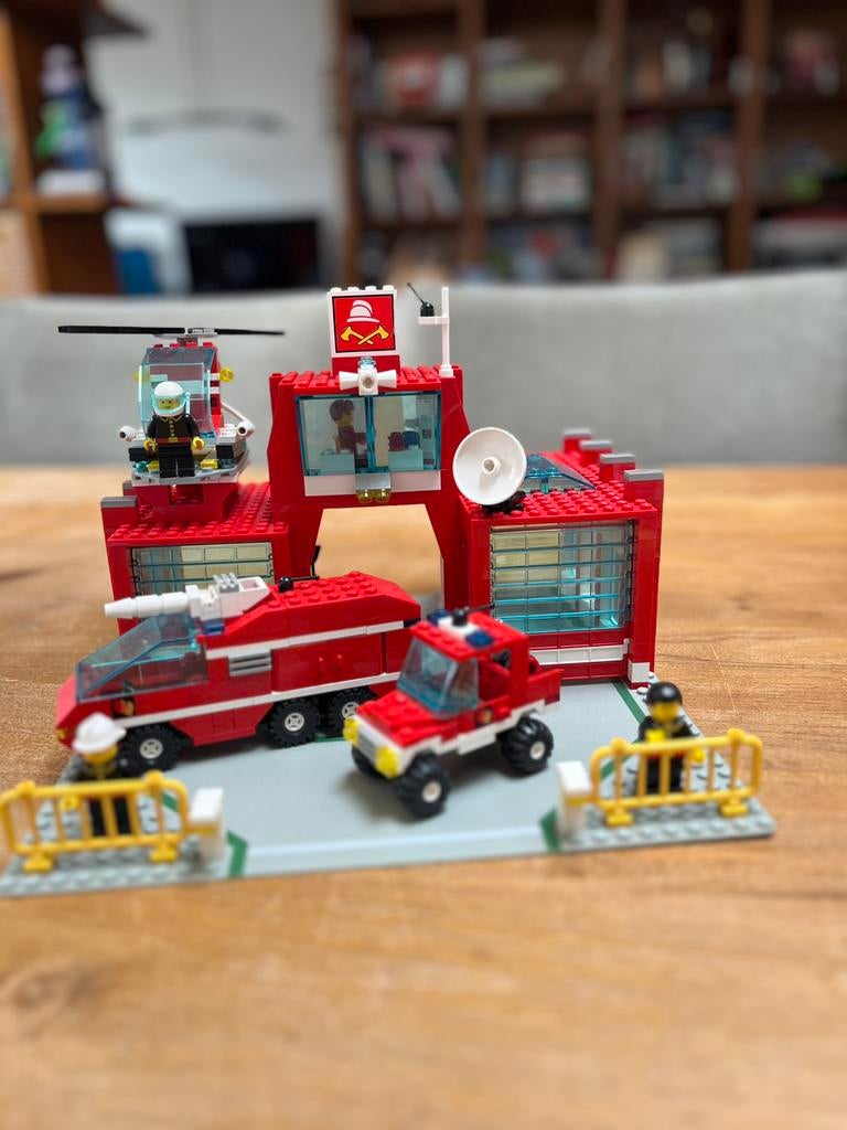 Lego 6389 Brandweerkazerne 1990, Ophalen of Verzenden, Gebruikt, Complete set, Lego