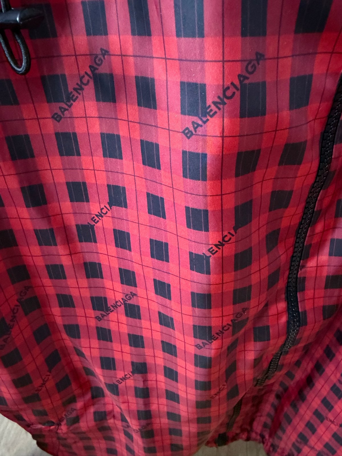 Balenciaga Omkeerbaar Geruit Jack - Rood/Geel, Ophalen of Verzenden, Zo goed als nieuw, Maat 48/50 (M), Rood