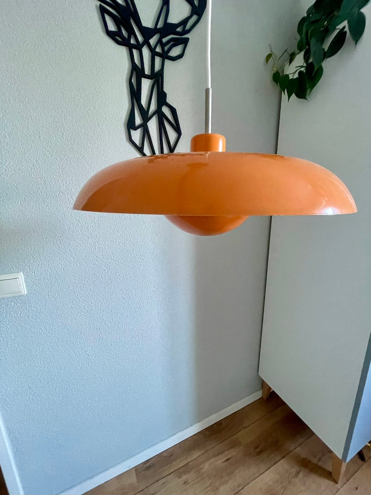 Piet Hein RA Hanglamp for Lyfa 1960s Oranje, Overige materialen, Gebruikt, Retro, E27 (groot)