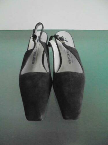 Peter Kaiser suède zwarte slingbacks 37.5 | Gratis verzenden, Peter Kaiser, Pumps, Verzenden, Zwart