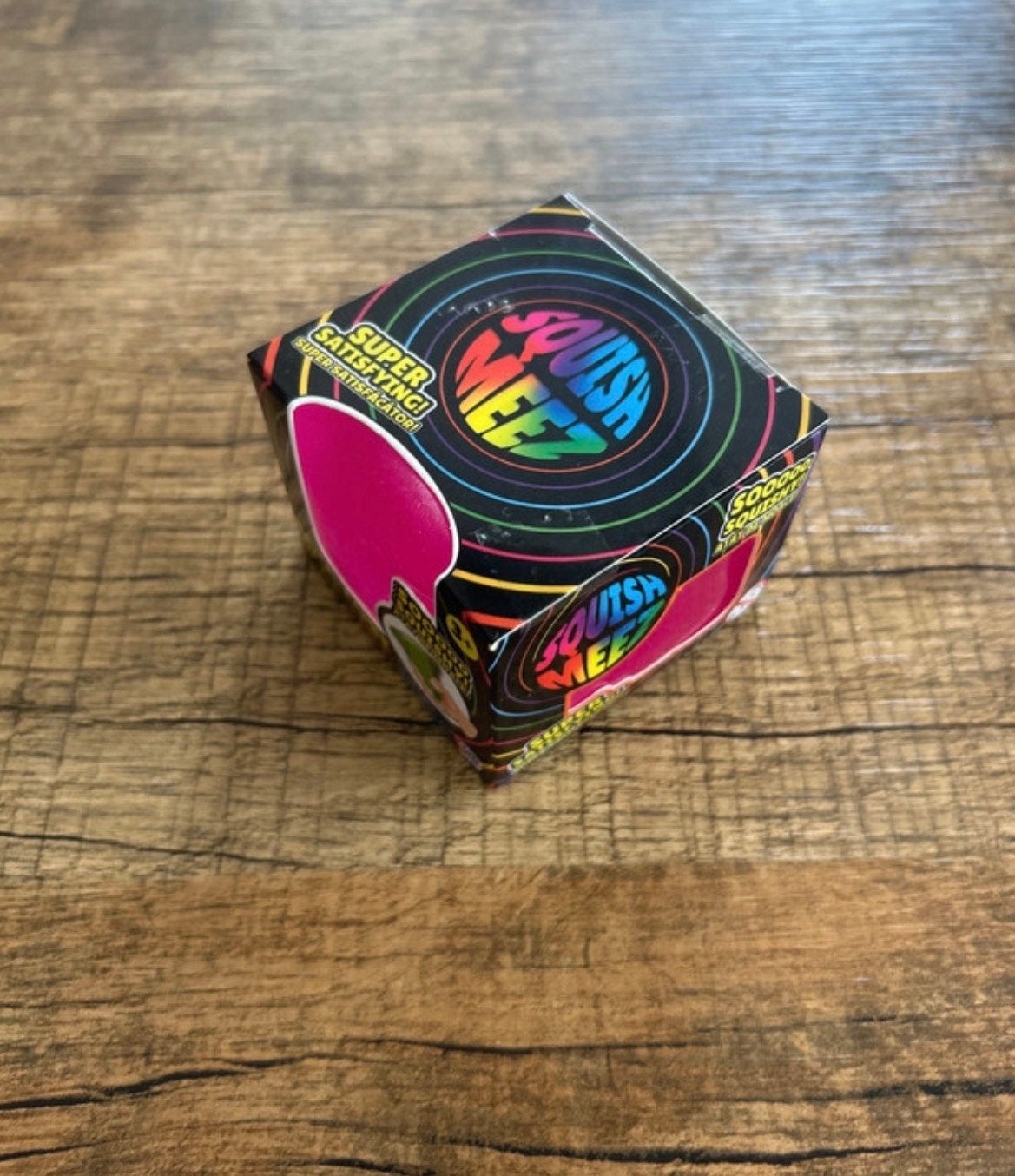 Squish Meez Cool Cube Roze - Super Satisfying Speelgoed, Ophalen of Verzenden, Nieuw, Jongen of Meisje