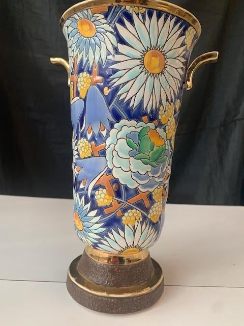 antieke Boch vaas mille fleurs, Ophalen of Verzenden