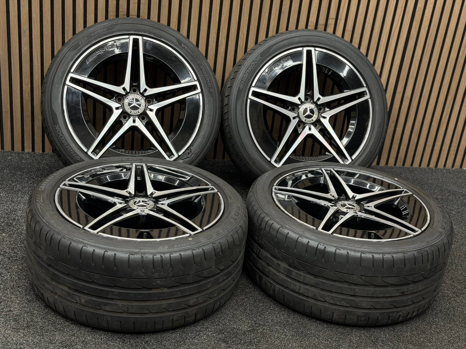 Originele 18 inch Mercedes C-Klasse W206 S206 AMG 5x112, Ophalen, 18 inch, ., Banden en Velgen