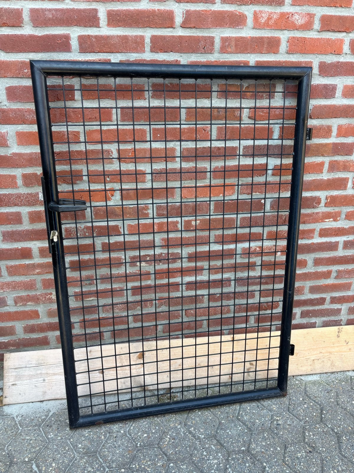 Zwart poort - Gebruikt, Met poort, Gebruikt, Ophalen of Verzenden, Gaashekwerk