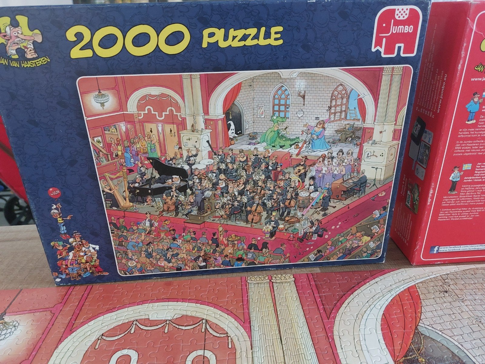 Jan van Haasteren puzzel 2000 stukjes - De Opera, Ophalen of Verzenden, Meer dan 1500 stukjes, Zo goed als nieuw, Legpuzzel