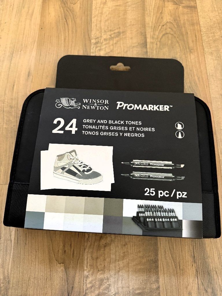 Winsor&Newton promarker 24 stuks grey and black tones(NIEUW), Ophalen, Nieuw, Potlood of Stift