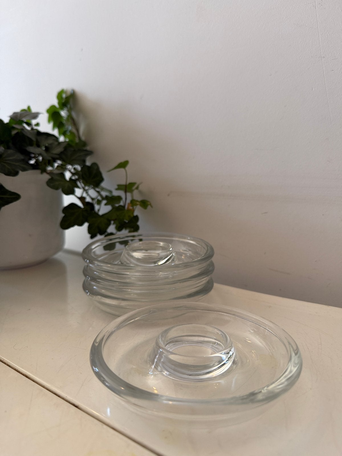 Glazen mid century eierdopjes, Ophalen of Verzenden