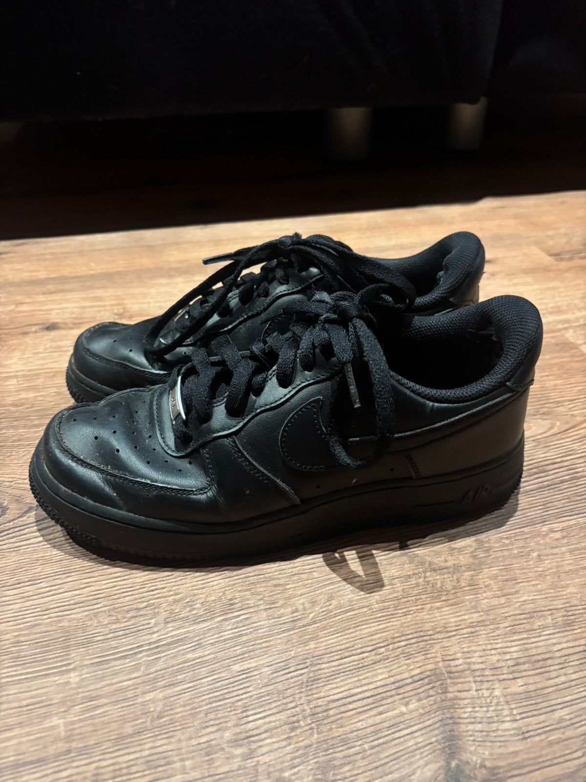 nike airforce schoenen gedragen, Verzenden, Zwart, Sneakers of Gympen, Gedragen