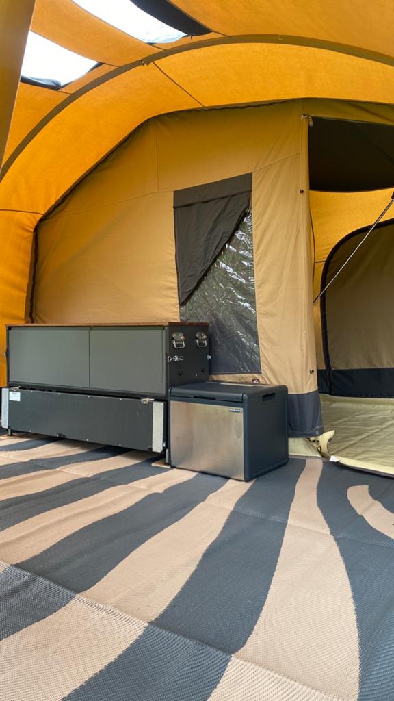 Cabanon Malawi 2.0 Deluxe bj.2017: zeer complete set, Ophalen, Beige, Cabanon, Aanwezig