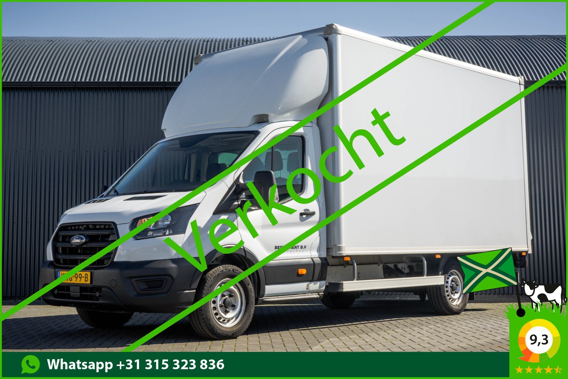 Ford Transit 2.0 TDCI | Bakwagen met Laadklep | Zijdeur | NL, Auto's, Voorwielaandrijving, 4 cilinders, Wit, Origineel Nederlands