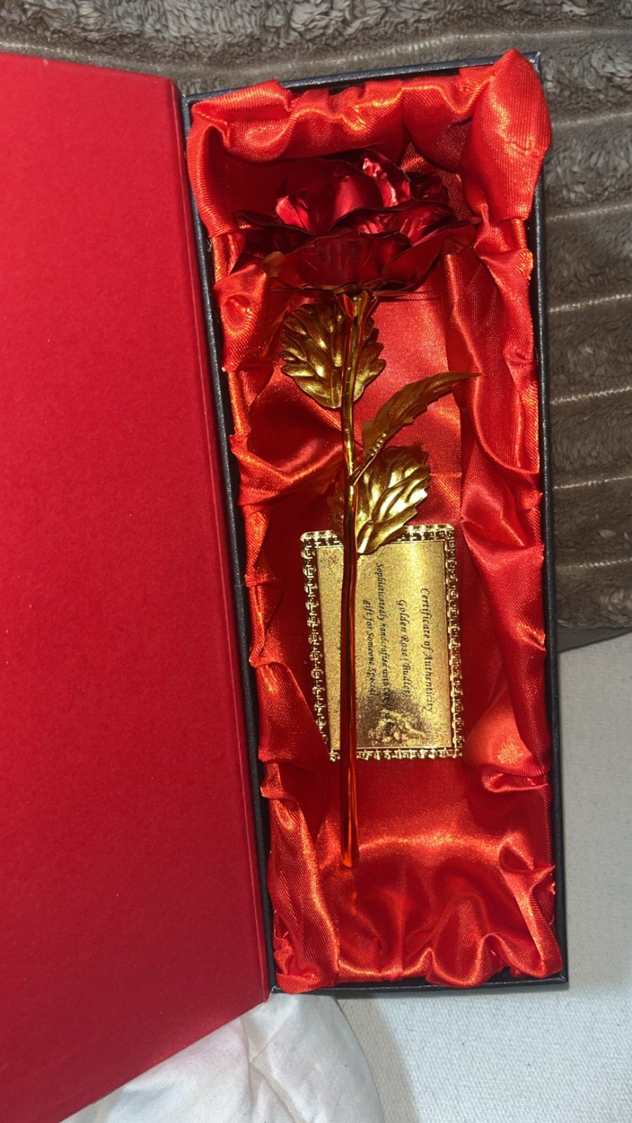Een mooie gouden roos 24k goud, Ophalen of Verzenden, Goud