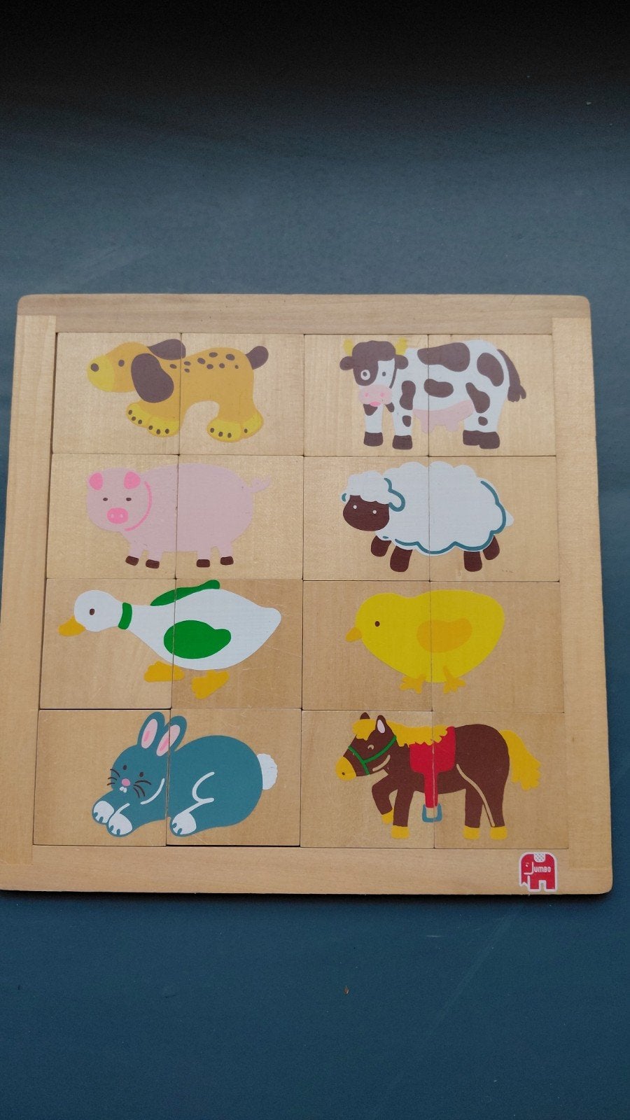 Jumbo Houten Dieren Puzzel voor Peuters en Kleuters, Gebruikt, 10 tot 50 stukjes, Ophalen of Verzenden, Van hout