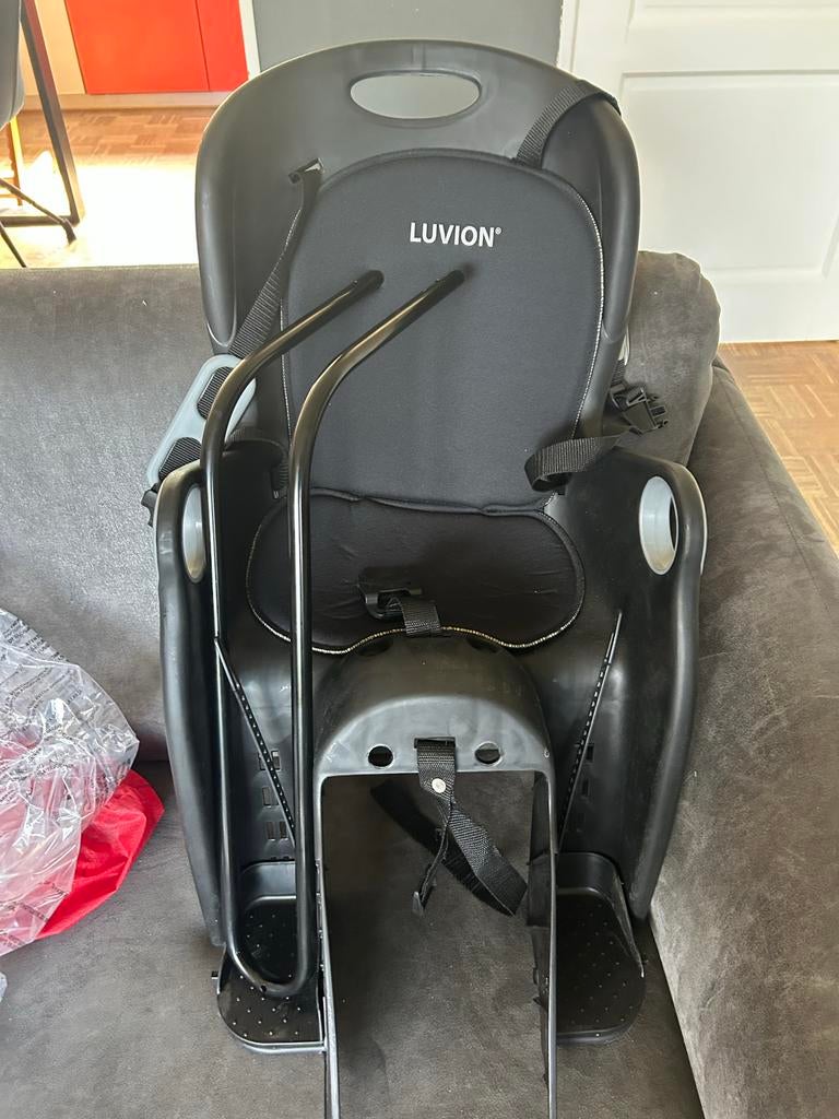 Luvion Baby Bike Seat Haarlem - Achterzitje, Ophalen, Achterzitje, Voetsteuntjes, 9 t/m 18 kg