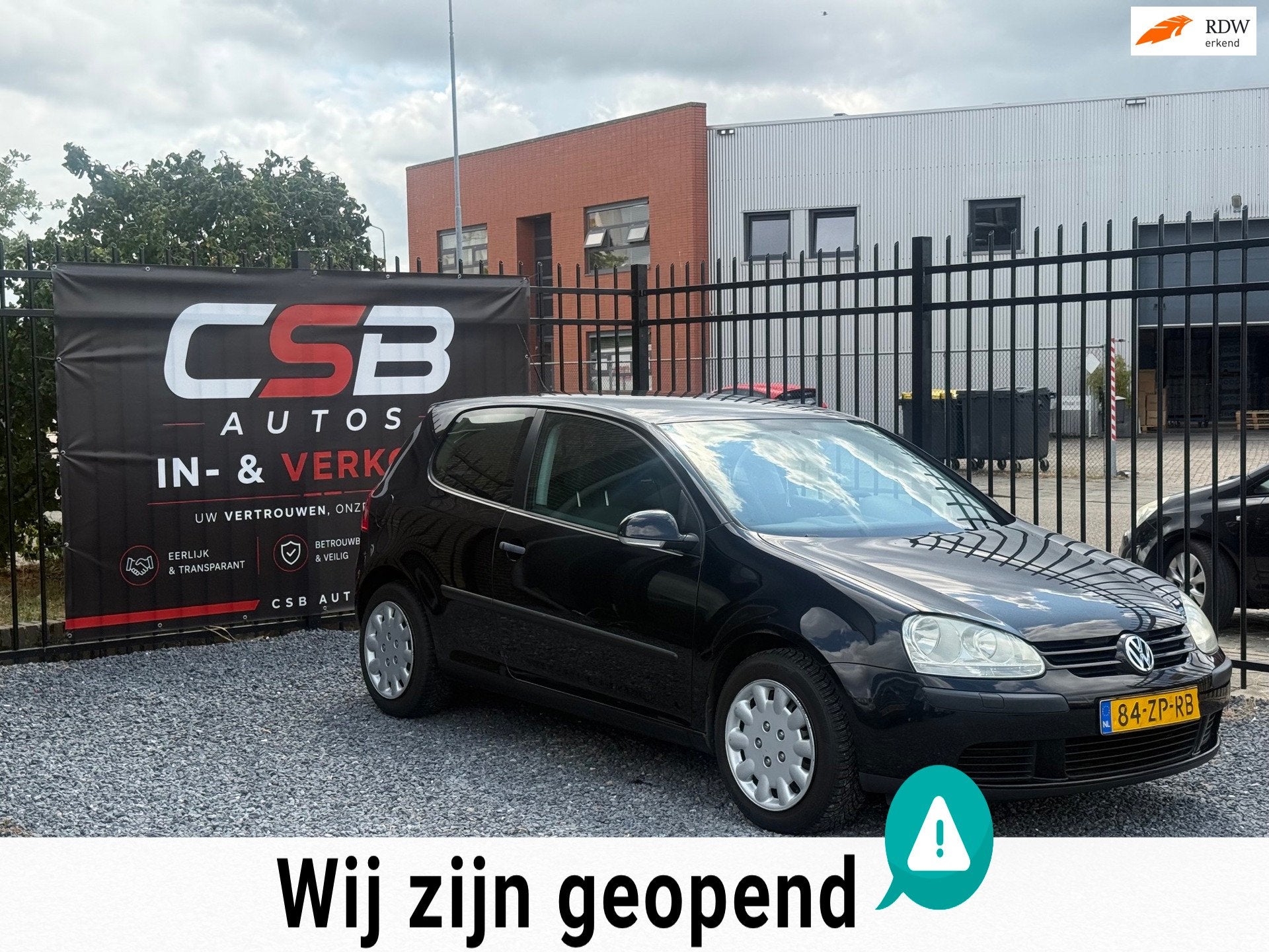 Volkswagen Golf 1.4 Turijn CLIMA!APK!STOELVERWARMING!KOOPJE!, Voorwielaandrijving, Stof, Gebruikt, Zwart