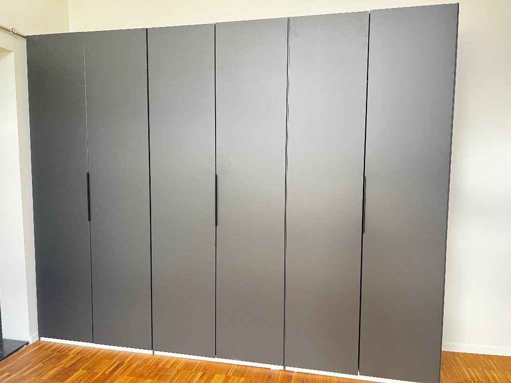 Moderne kledingkast/garderobekast 235 (h) x 298 cm (br), Ophalen, Overige materialen, Met deur(en), 200 cm of meer