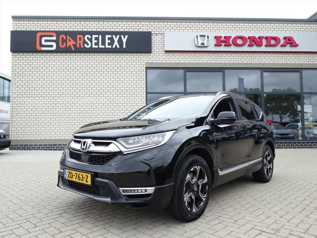 HONDA CR-V 1.5 VTEC TURBO 193pk AWD CVT Lifestyle 7 Zitplaat, Auto's, Honda, 7 stoelen, Zwart, Leder, Bedrijf