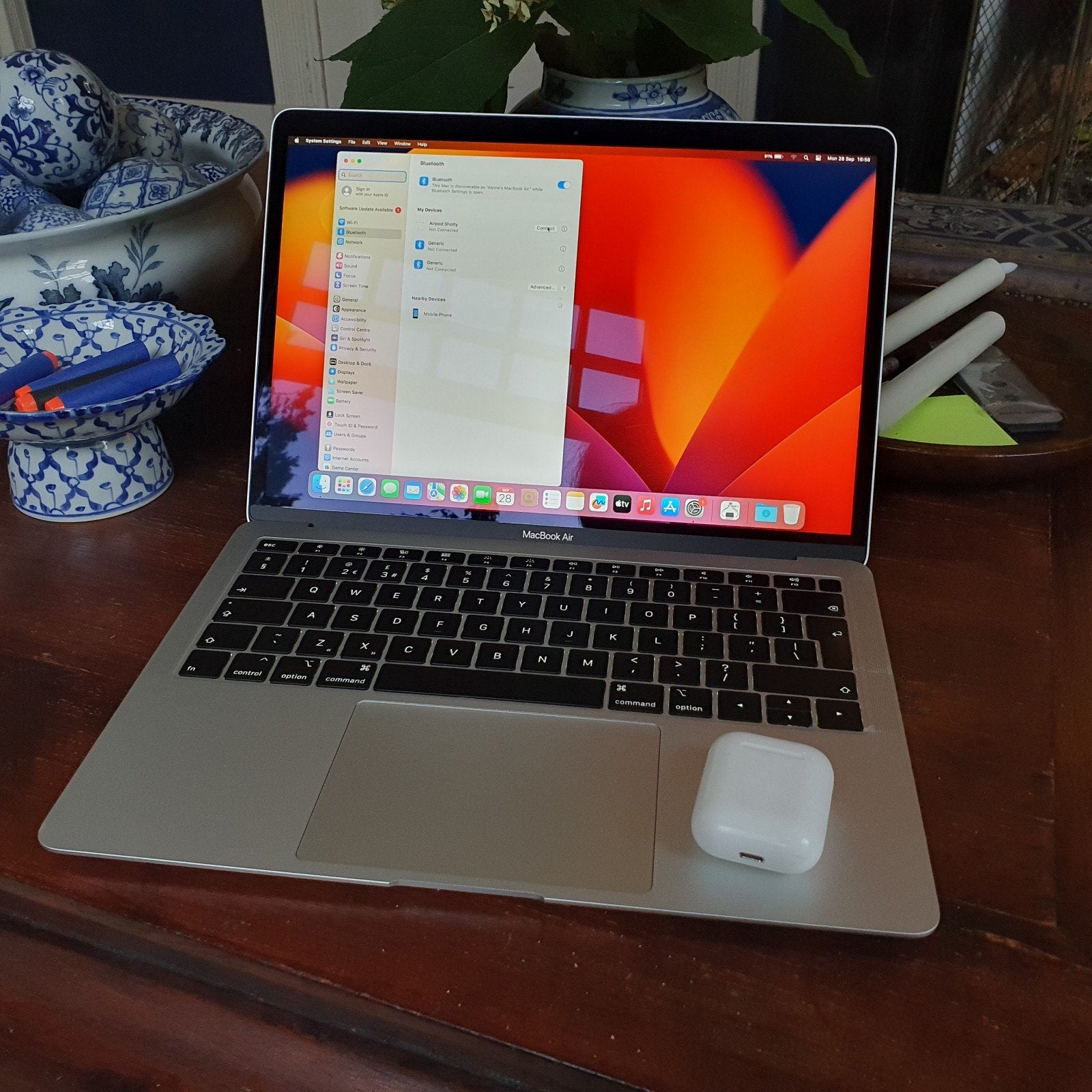 Apple MacBook Air 13-inch Retina 2019 (i5, 8GB RAM, 128GB SS, Computers en Software, Gebruikt, Qwerty, 8 GB, 13 inch