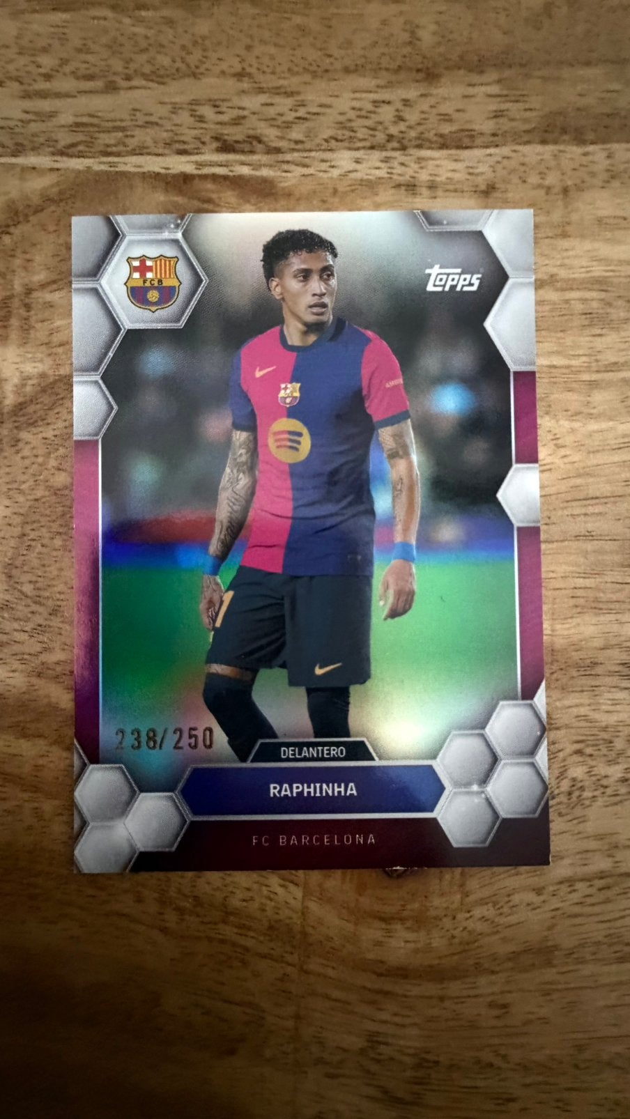 Raphinha /250 topps barcelona fan set, Ophalen of Verzenden, Zo goed als nieuw, Buitenlandse clubs, Spelerskaart