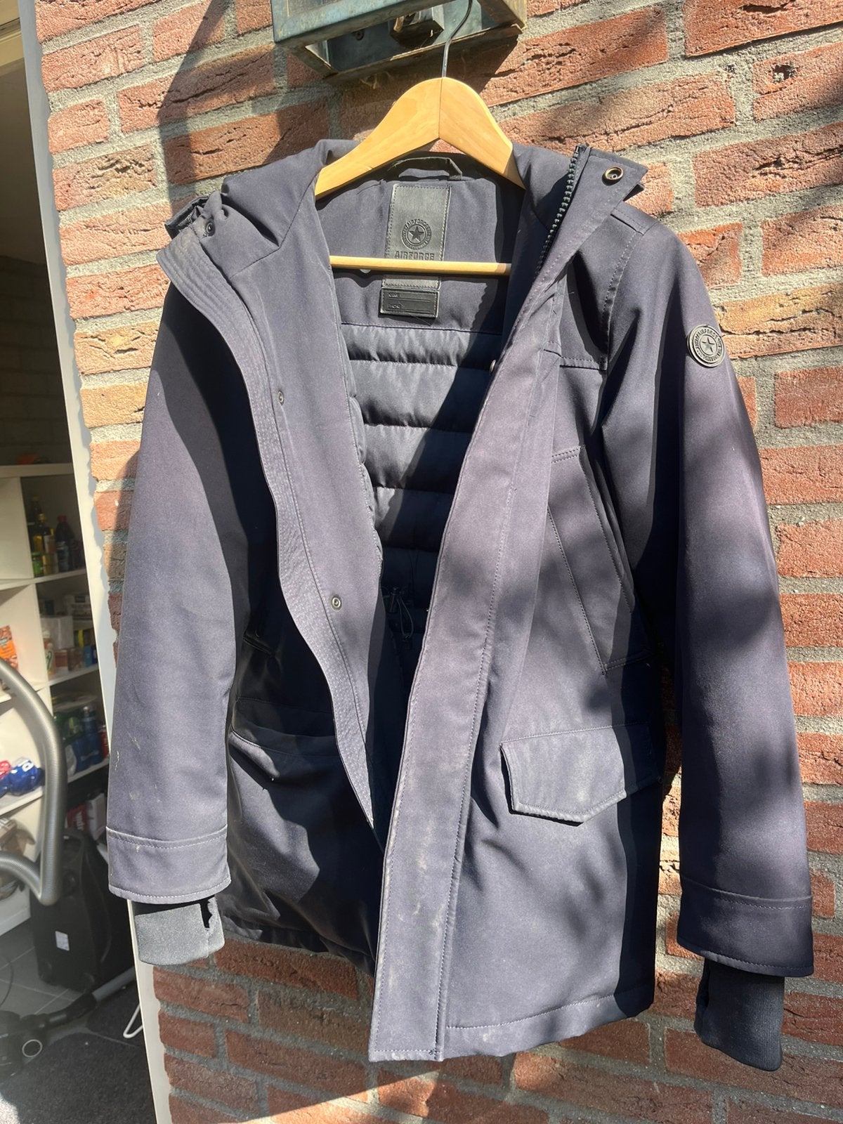 Winterjas Air Force, Kinderen en Baby's, Kinderkleding | Maat 164, Verzenden, Gebruikt, Jongen of Meisje, Jas