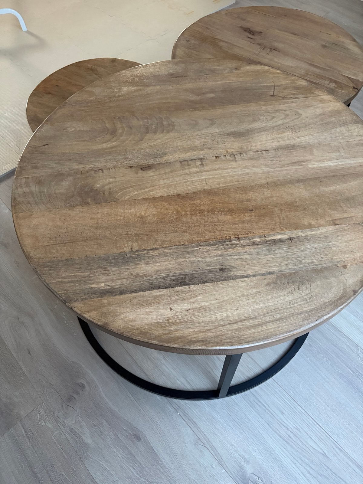 Set van 3 ronde salontafels - Splinz, Ophalen, Gebruikt, Rond, 50 tot 100 cm