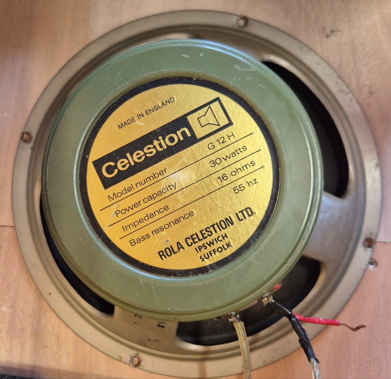 Celestion G12H Greenback Pulsonic 1972, Overige merken, Gebruikt, Overige typen, Ophalen of Verzenden