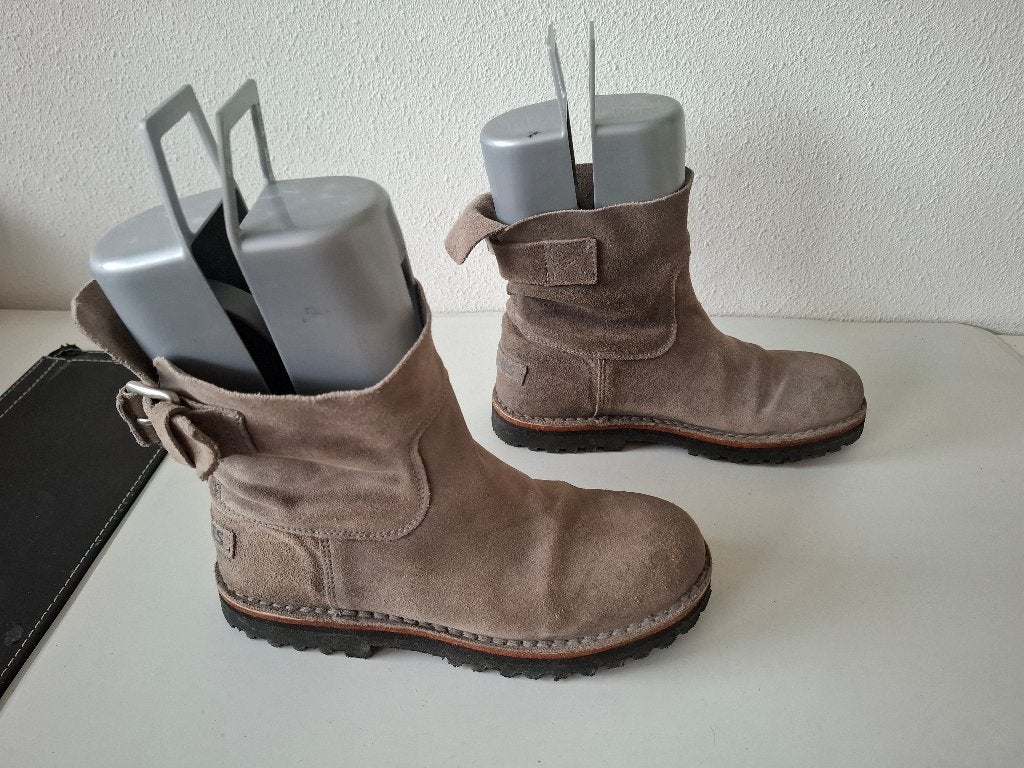 Shabbies Amsterdam maat 37 taupe kleur suede instap laarzen, Overige kleuren, Shabbies Amsterdam, Verzenden, Lage of Enkellaarzen
