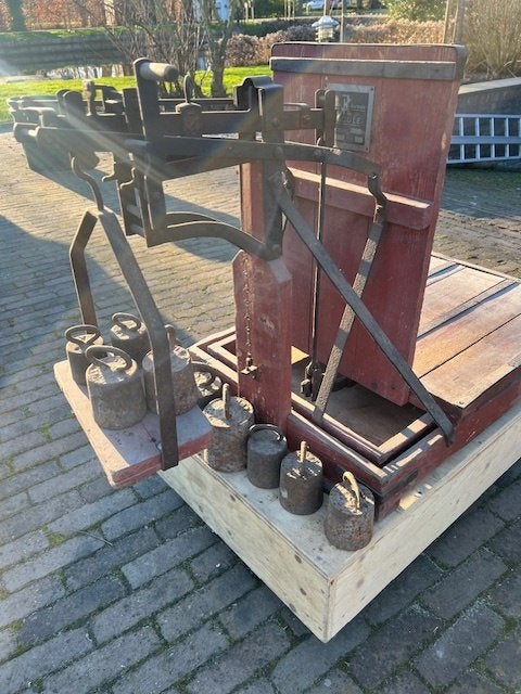 Vintage / Antieke bascule met gewichten, Ophalen