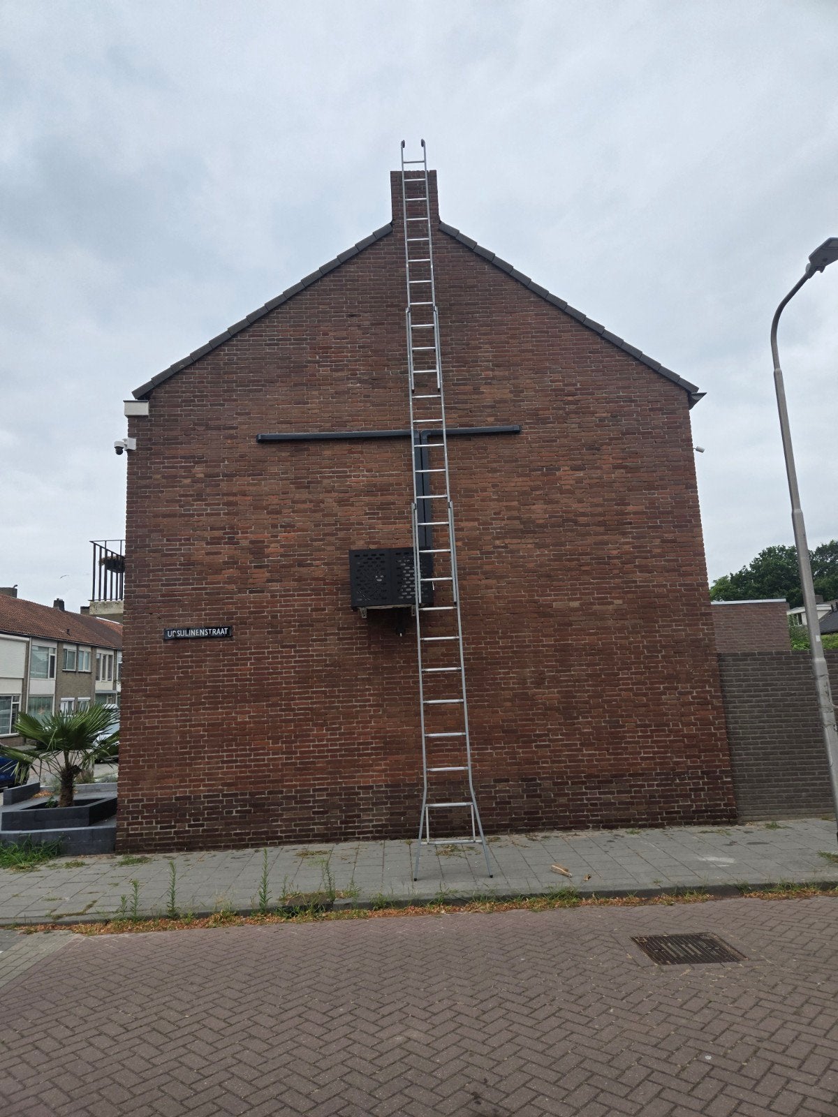 3x11 35cm AFSTAND!  dirks glazenwassersladder, Doe-het-zelf en Verbouw, Ladders en Trappen, Ophalen of Verzenden, 4 meter of meer