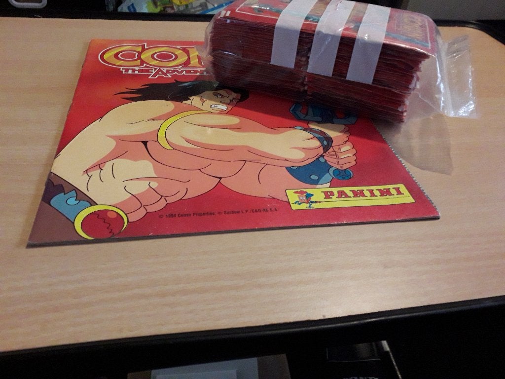 Conan the adventurer stickers en boek, Ophalen of Verzenden, Gebruikt, Strip of Tekenfilm