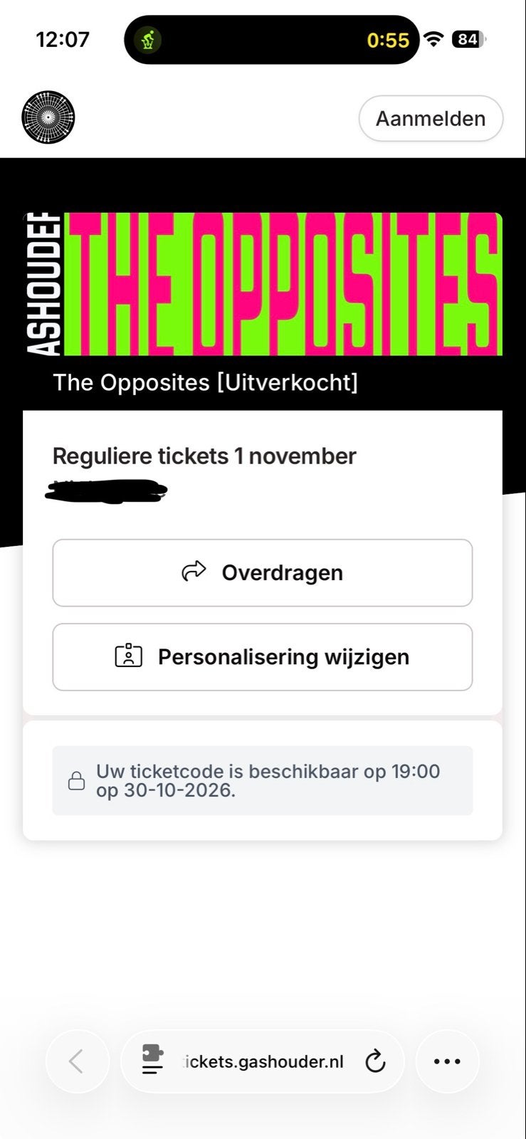 4x the opposites 1 nov. in de gashouder, November