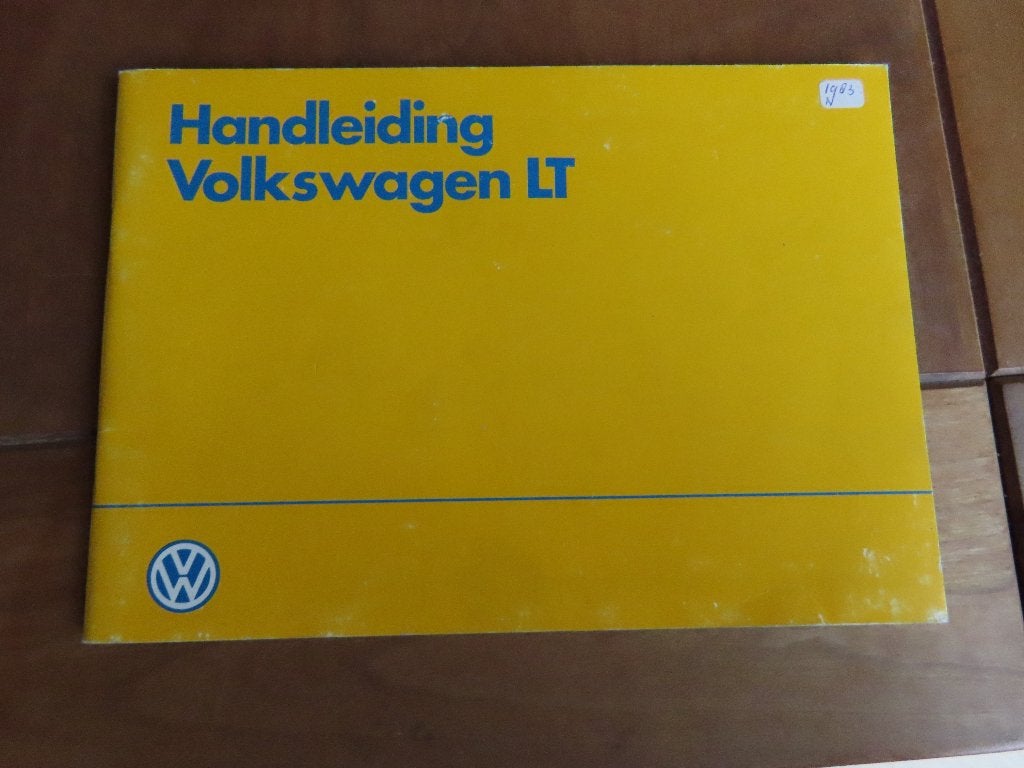 Instructieboek Volkswagen LT bestelauto, bus, pick-up 1983, Ophalen of Verzenden