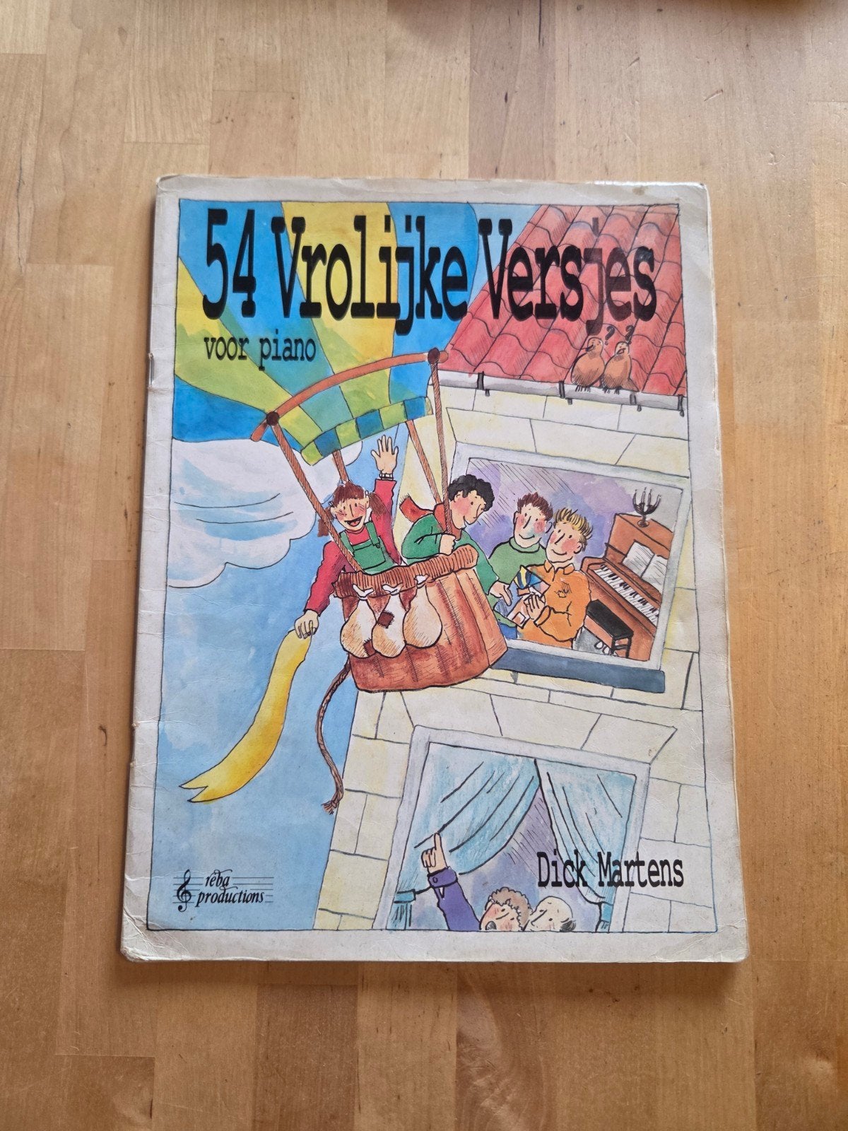 54 Vrolijke Versjes voor Piano - Dick Martens (Gebruikt), Verzenden, Gebruikt, Populair, Piano