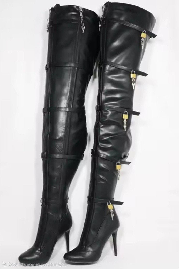 wauw laarzen met slotjes, tm 46, Verzenden, Nieuw, Zwart, Boots