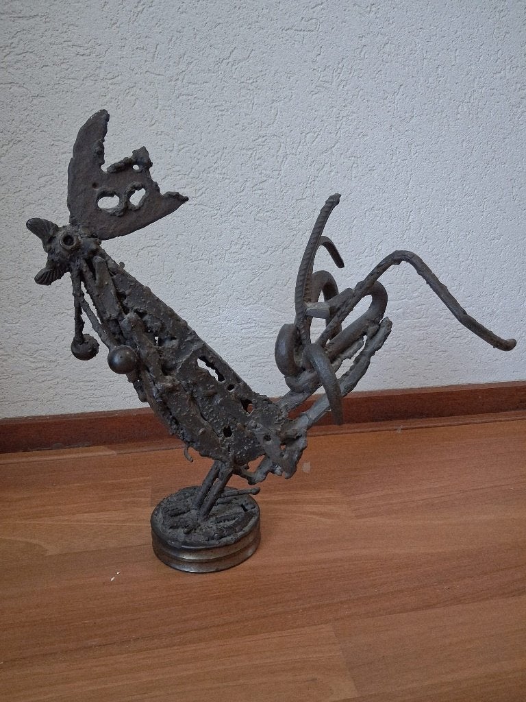 beeld haan, Ophalen, Metaal, Beeld, 20 - 50 cm