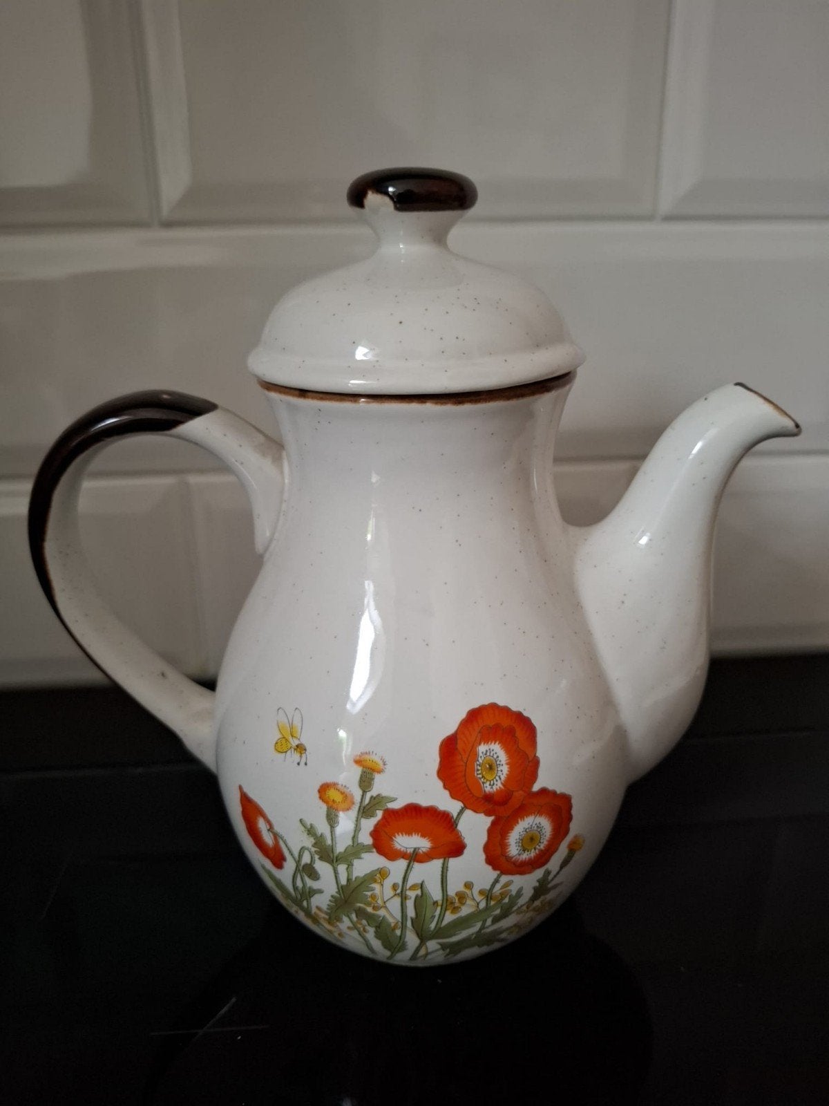 vintage wild flower theepot, Antiek en Kunst, Ophalen of Verzenden