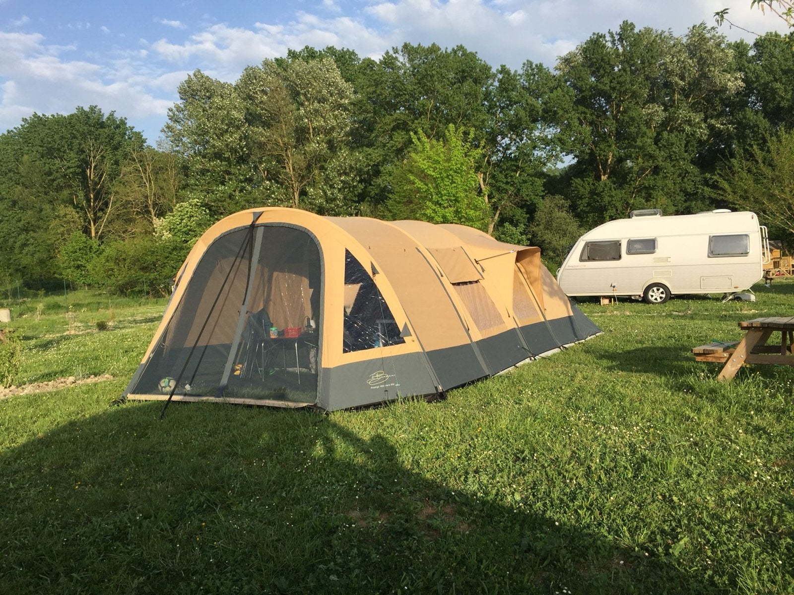 Bardani Prestige 400 tunneltent voor 4-6 personen, Ophalen, Gebruikt, Tot en met 6