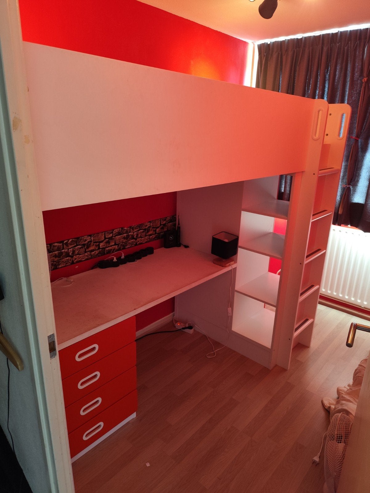 Hoogslaper IKEA, Kinderen en Baby's, Kinderkamer | Stapelbedden en Hoogslapers, Ophalen, Zo goed als nieuw, Hoogslaper