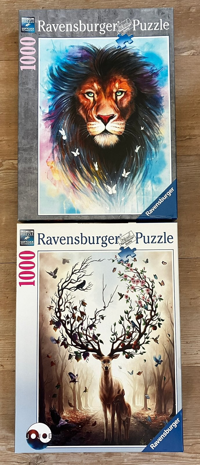 2 verschillende legpuzzels Ravenburgers - 1000 stukjes, Ophalen, 500 t/m 1500 stukjes, Zo goed als nieuw, Legpuzzel