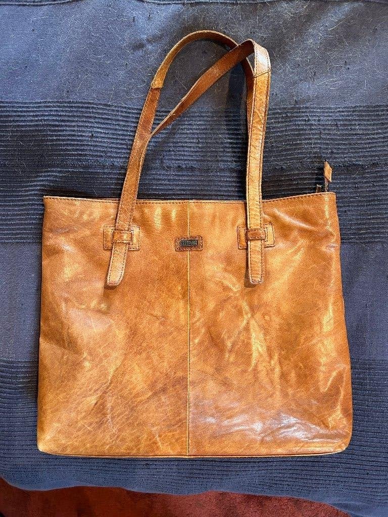 Spikes and Sparrow laptoptas 15" cognac, Handvat, Gebruikt, Bruin, 15 inch