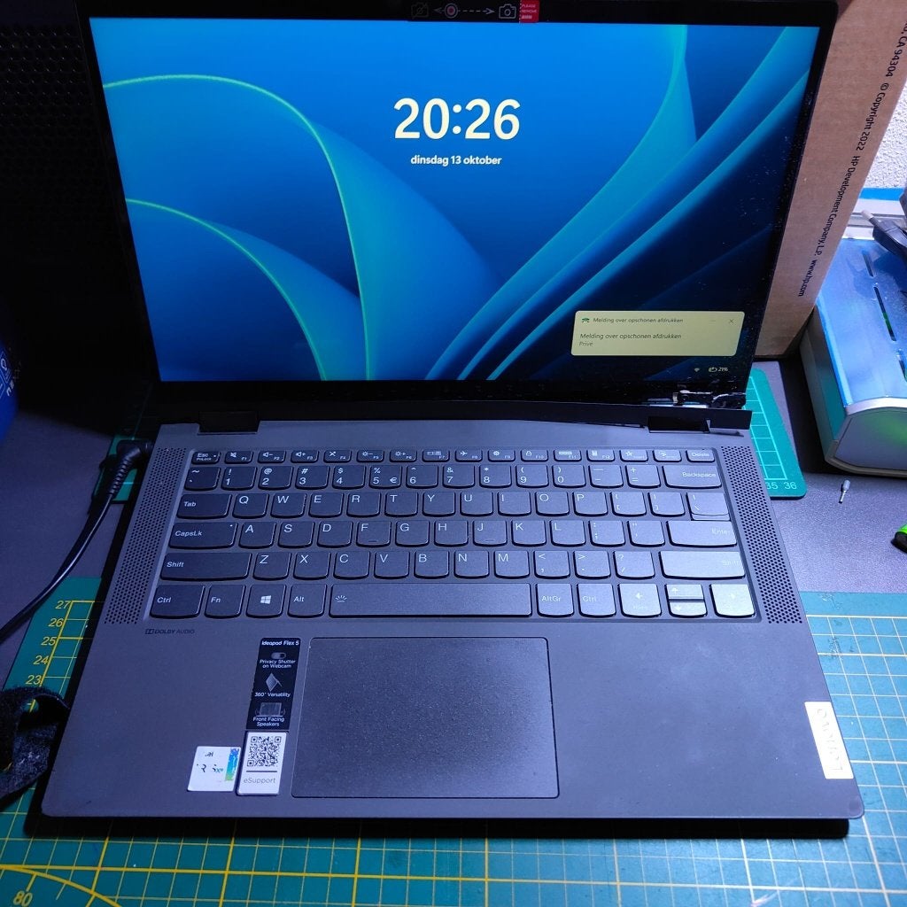 Lenovo Flex 5 14 core I7 16GB voor onderdelen, Computers en Software, Gebruikt, 2 tot 3 Ghz, Qwerty, Verzenden