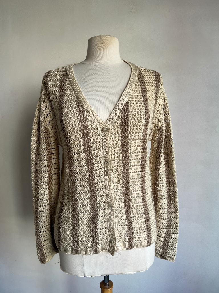 moost & the muse vest mat s beige vest, Verzenden, Beige, Zo goed als nieuw, Maat 36 (S)