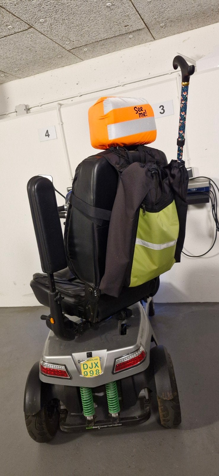 Scootmobiel zeer nette staat, Ophalen, 16 km/u of meer, 46 km of meer, Quingo