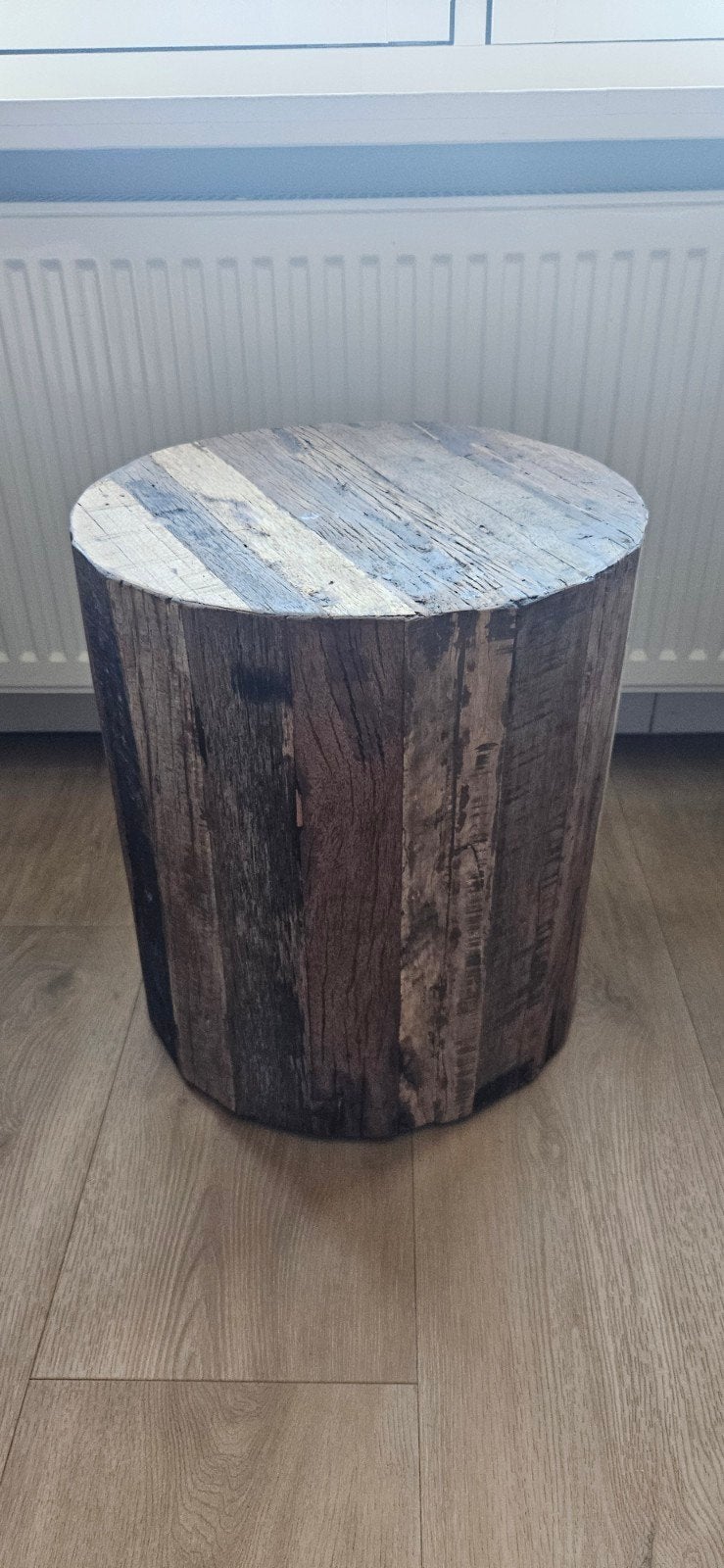 Houten bijzettafel op wieltjes, Ophalen of Verzenden, Zo goed als nieuw, Minder dan 55 cm, Minder dan 45 cm
