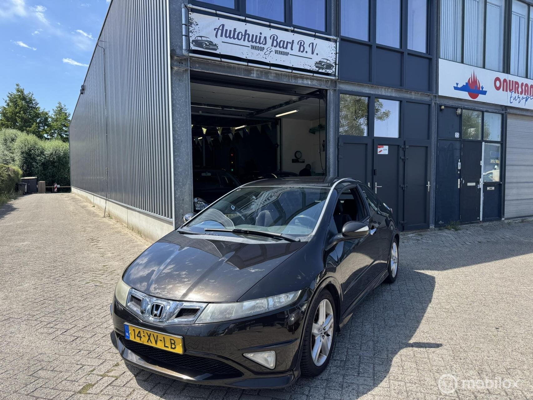 Honda Civic 1.8 Type S Advantage Automaat! Nieuwe APK! NAP!, Auto's, Metallic lak, Zwart, 4 cilinders, Bruin