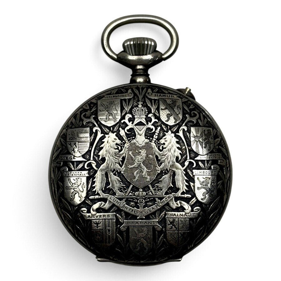 Fritz Edouard Roskopf L'Heure Nationale Belge zakhorloge1912, Ophalen of Verzenden