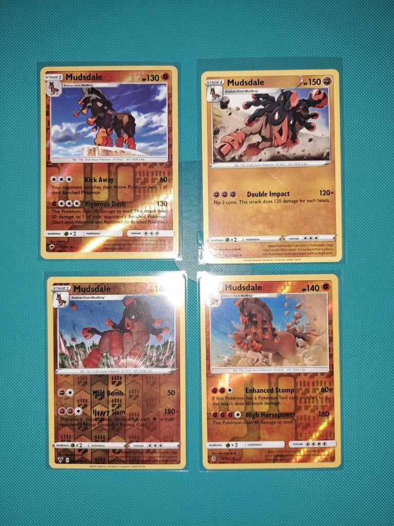 Mudsdale kaarten 4x. Nm. Viv. Guardians rising.burningShadow, Ophalen of Verzenden, Nieuw, Meerdere kaarten, Foil
