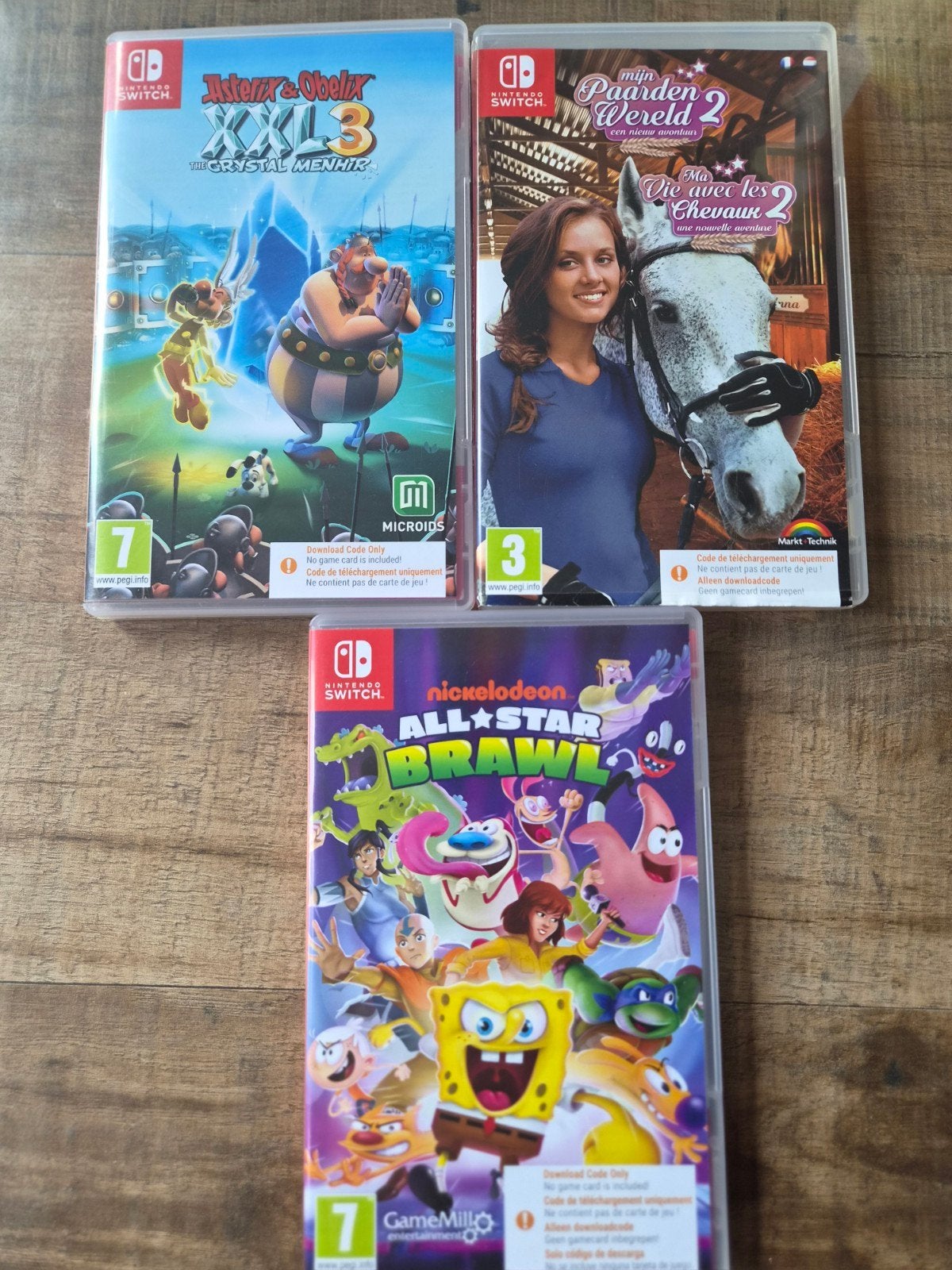 Nintendo Switch spellen Asterix, Paardenwereld, All-Star Br, Ophalen of Verzenden